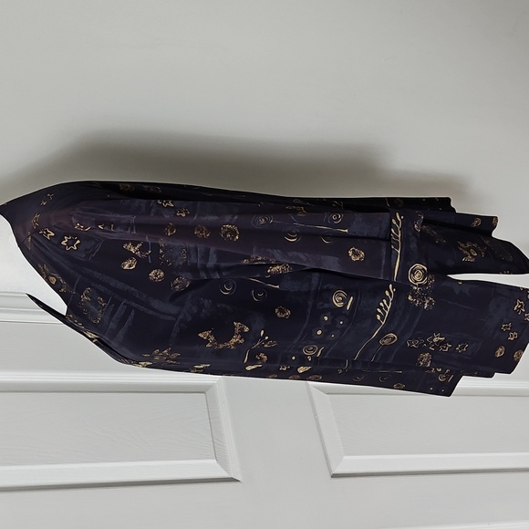 Pride & Joy Vintage Women's Blue Art to Wear Tunic Style Size 12 - Picture 7 of 9